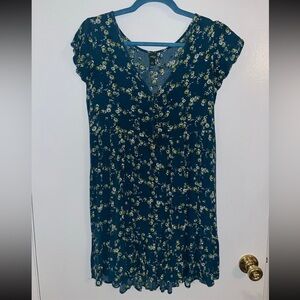 Wild Fable Teal Floral Maxi Dress